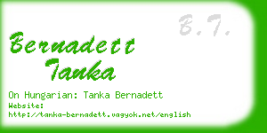 bernadett tanka business card